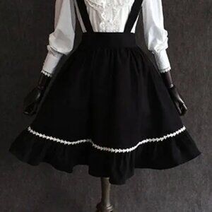 Little Devil~ Gothic Black Lolita Skirt (without straps)